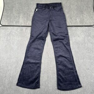 Vintage Deadstock 90s Corduroy Flare Pants Womens 24x29 Blue Bell Bottom